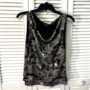BCBG black and white top medium